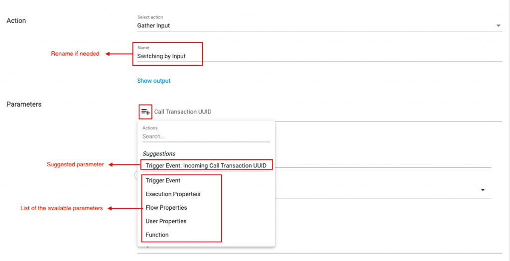 Configure Built-in Action: Split Flow by Input - Data Dynamics Pte Ltd